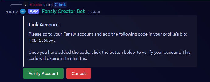 Verify Fansly Account