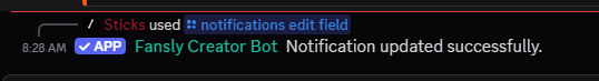 Edit Notification Success