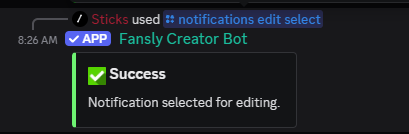 Edit Notification